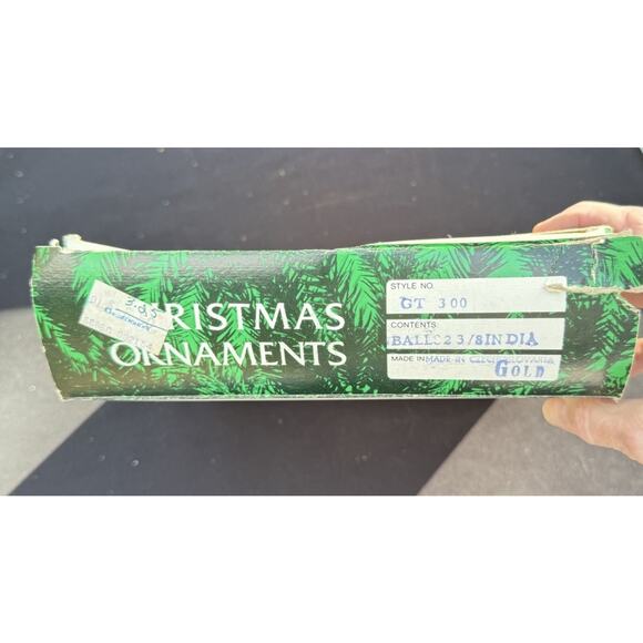 VINTAGE KURT S ADLER CHRISTMAS ORNAMENTS CZECHOSLOVAKIA GOLD AND SILVER -S1 - Picture 9 of 10